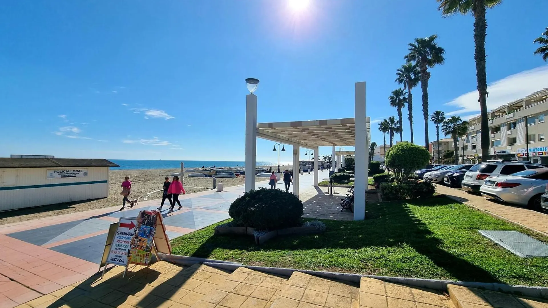 Luxury 2 Bedrooms Apartment In La Carihuela Torremolinos 20 Meters In From Of Beach ספרד